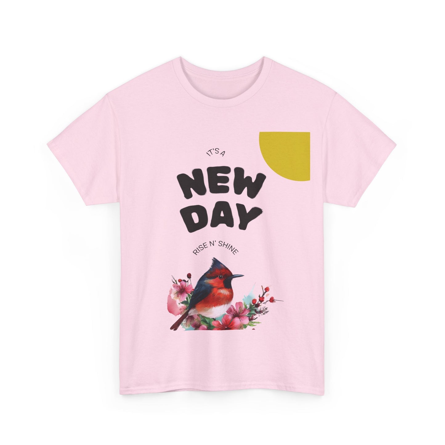 Floral Bird Unisex Tee, Nature Lover Gift, Casual Wear, Spring Fashion, Unique Graphic Tee, Cute Animal Top