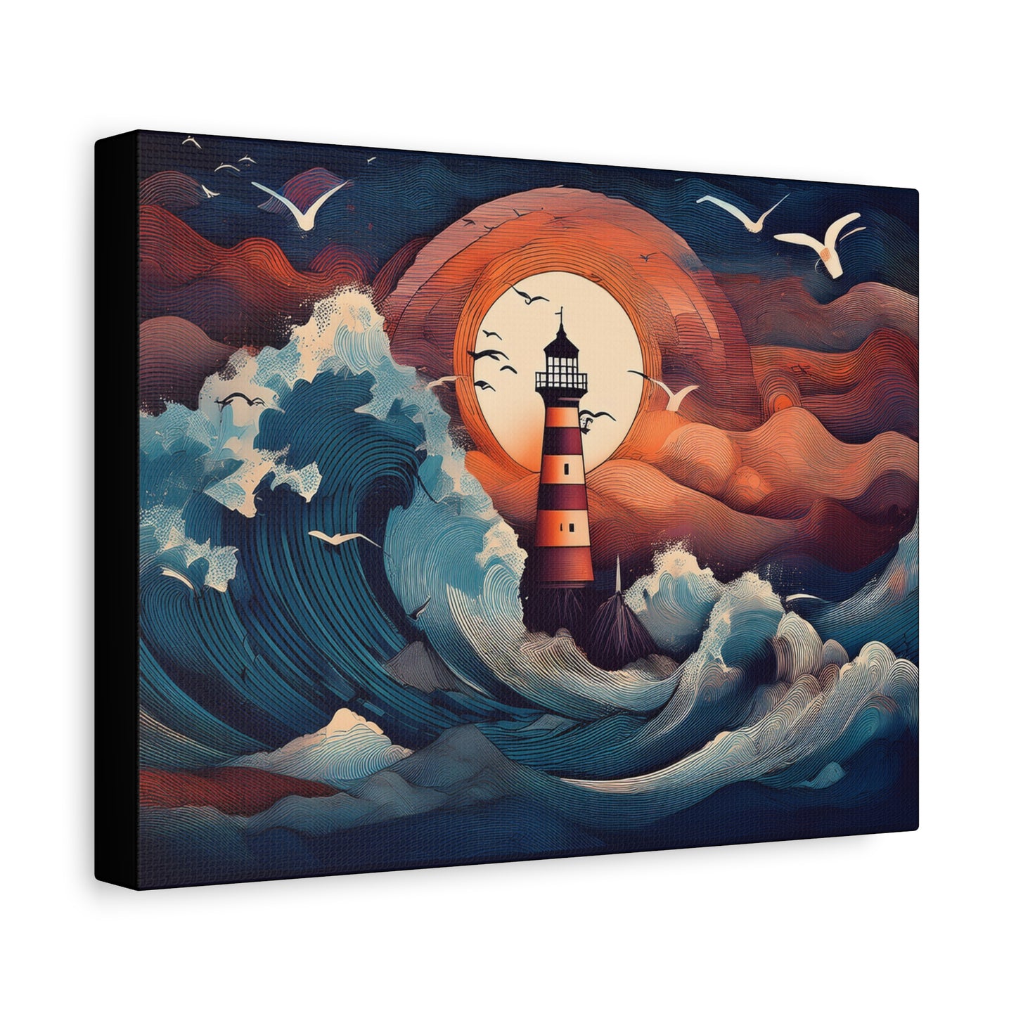 Canvas Print - Lighthouse colorful