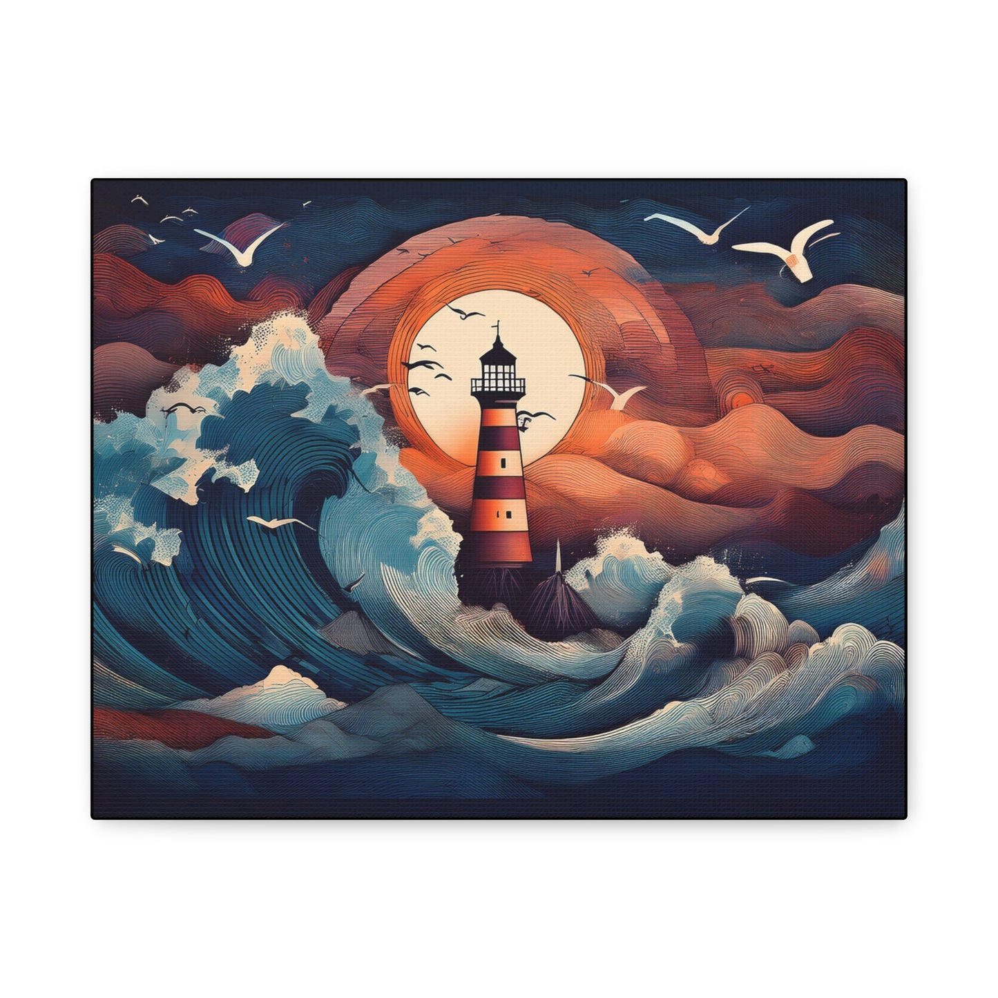 Canvas Print - Lighthouse colorful