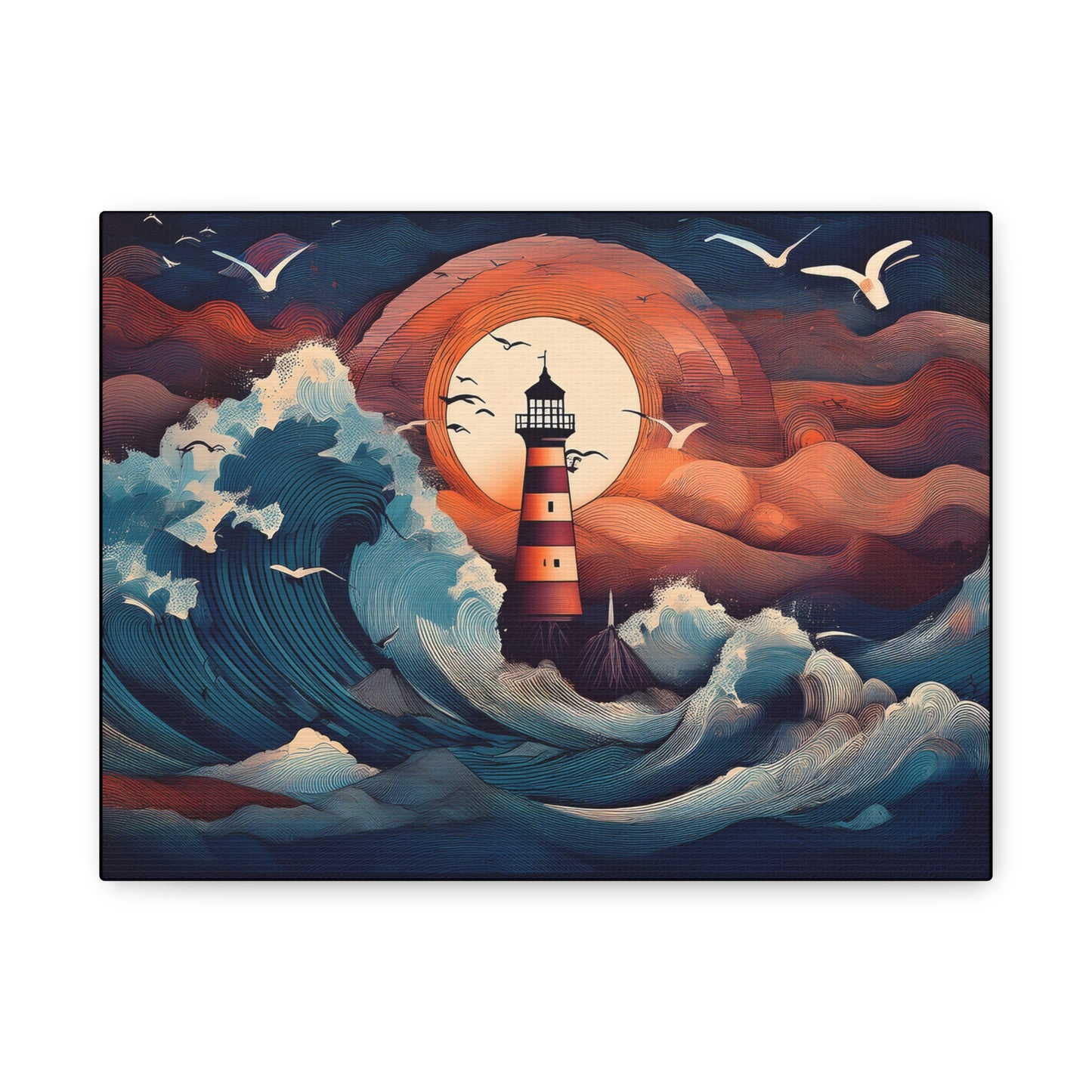 Canvas Print - Lighthouse colorful