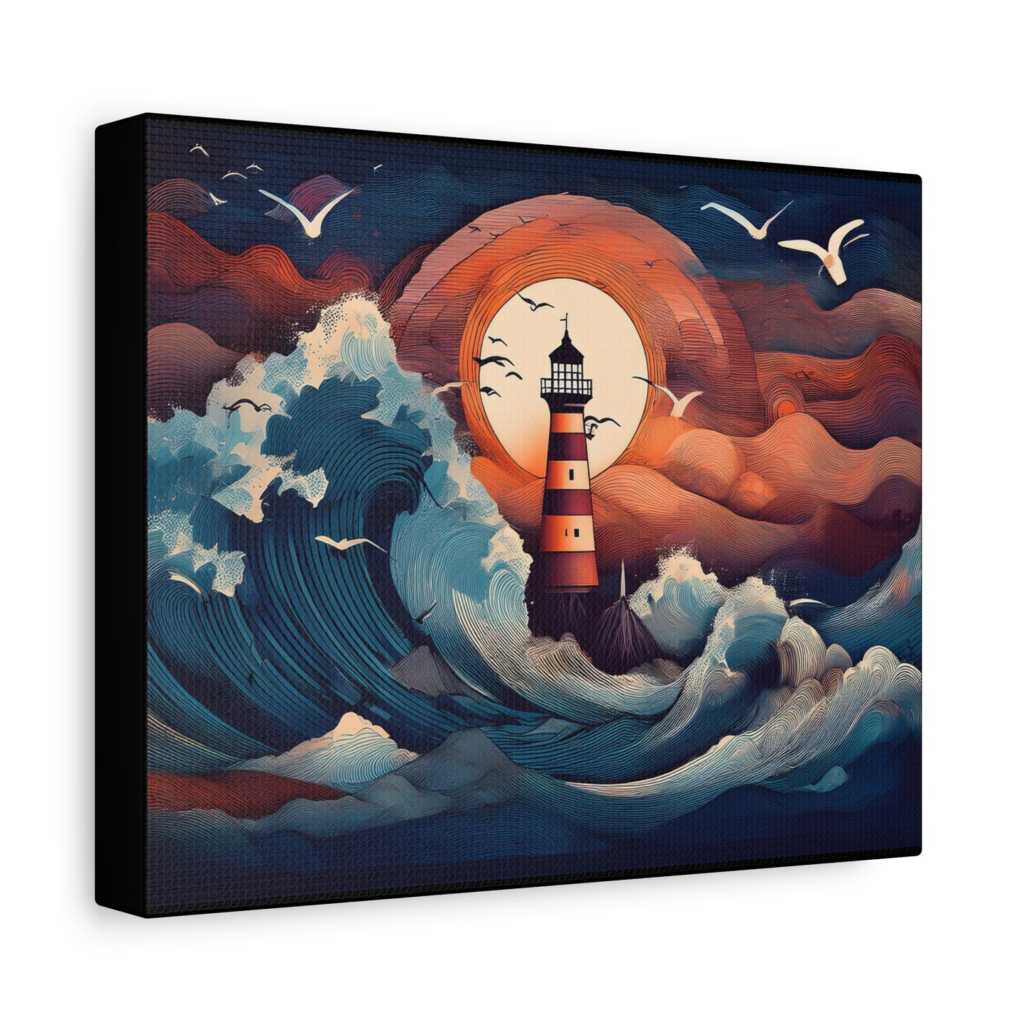Canvas Print - Lighthouse colorful