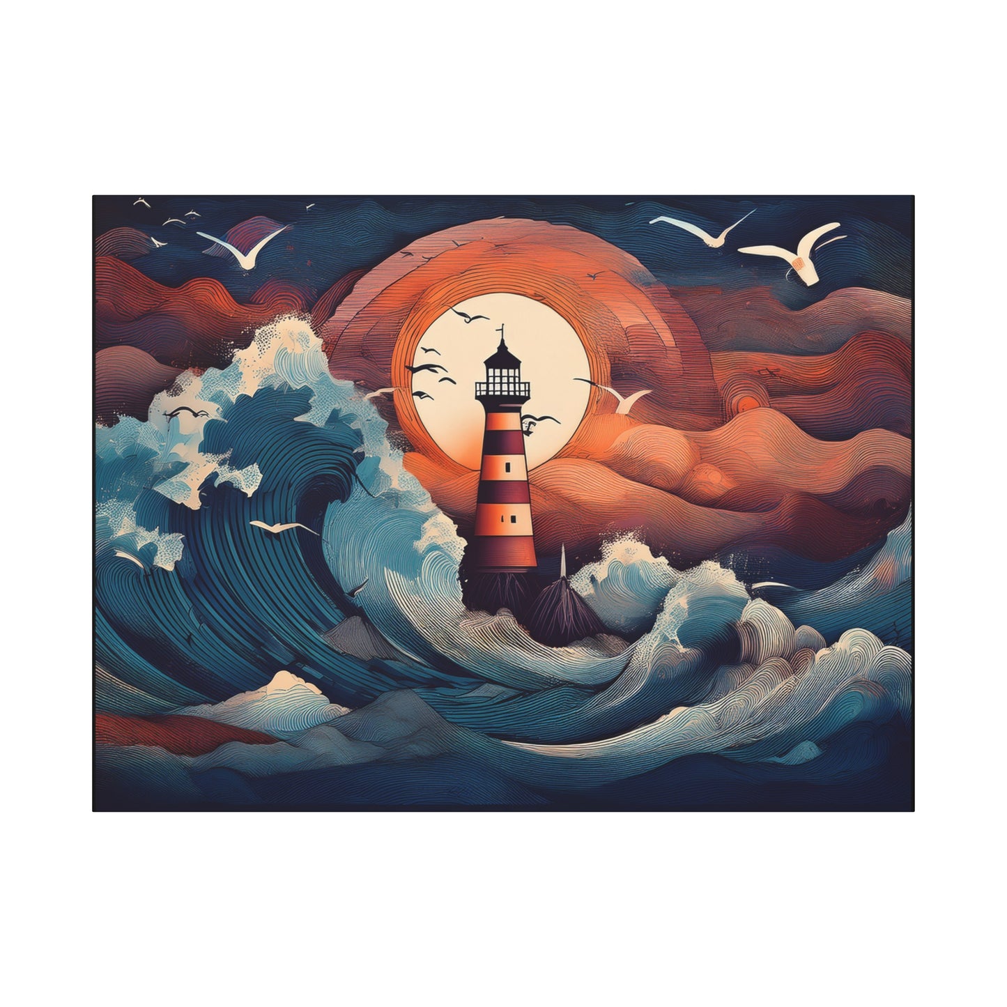 Canvas Print - Lighthouse colorful