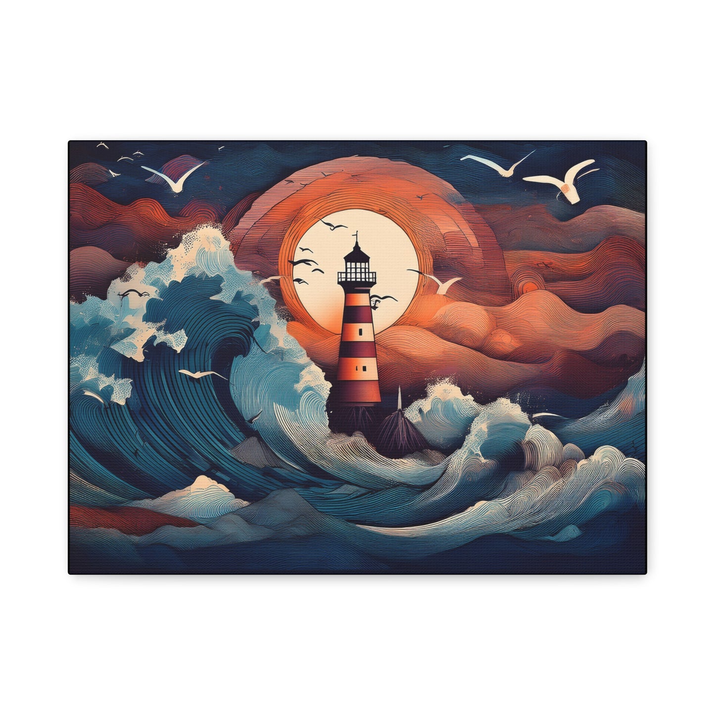Canvas Print - Lighthouse colorful