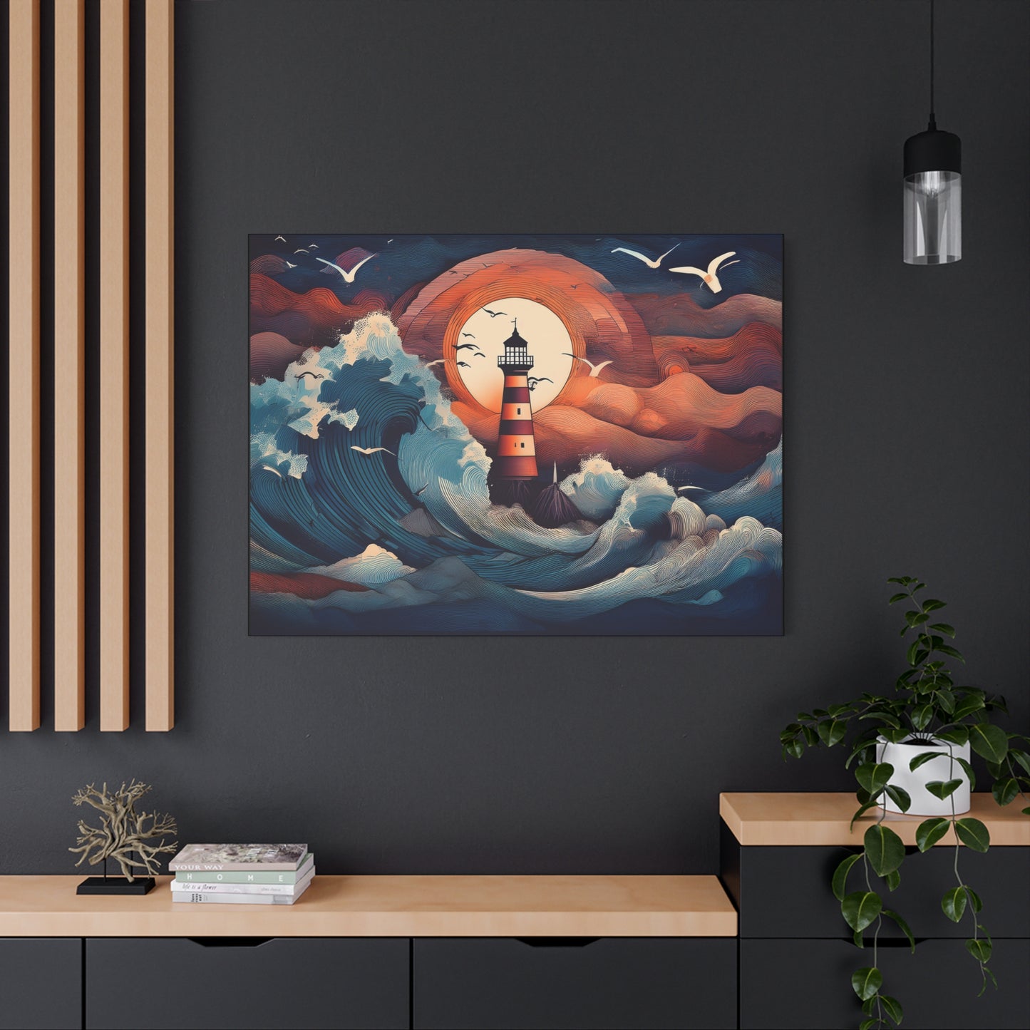 Canvas Print - Lighthouse colorful