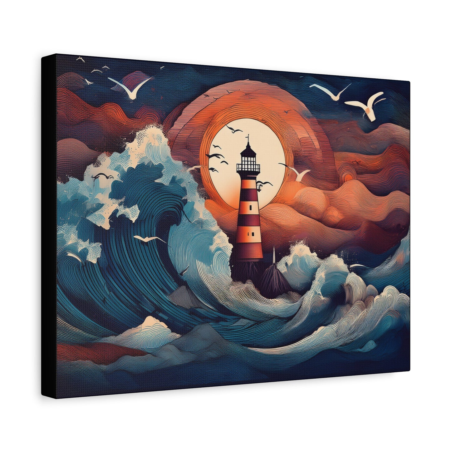 Canvas Print - Lighthouse colorful