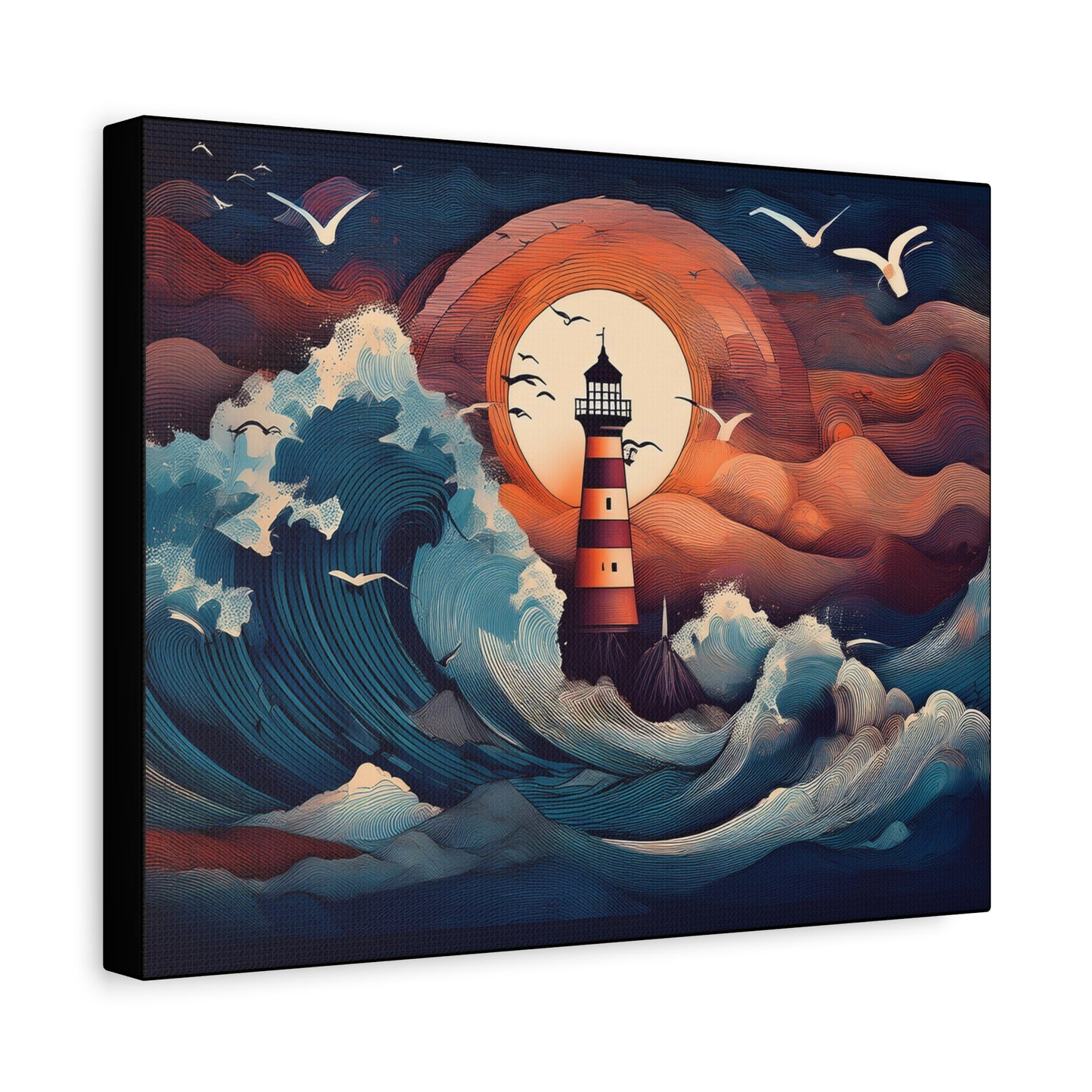 Canvas Print - Lighthouse colorful