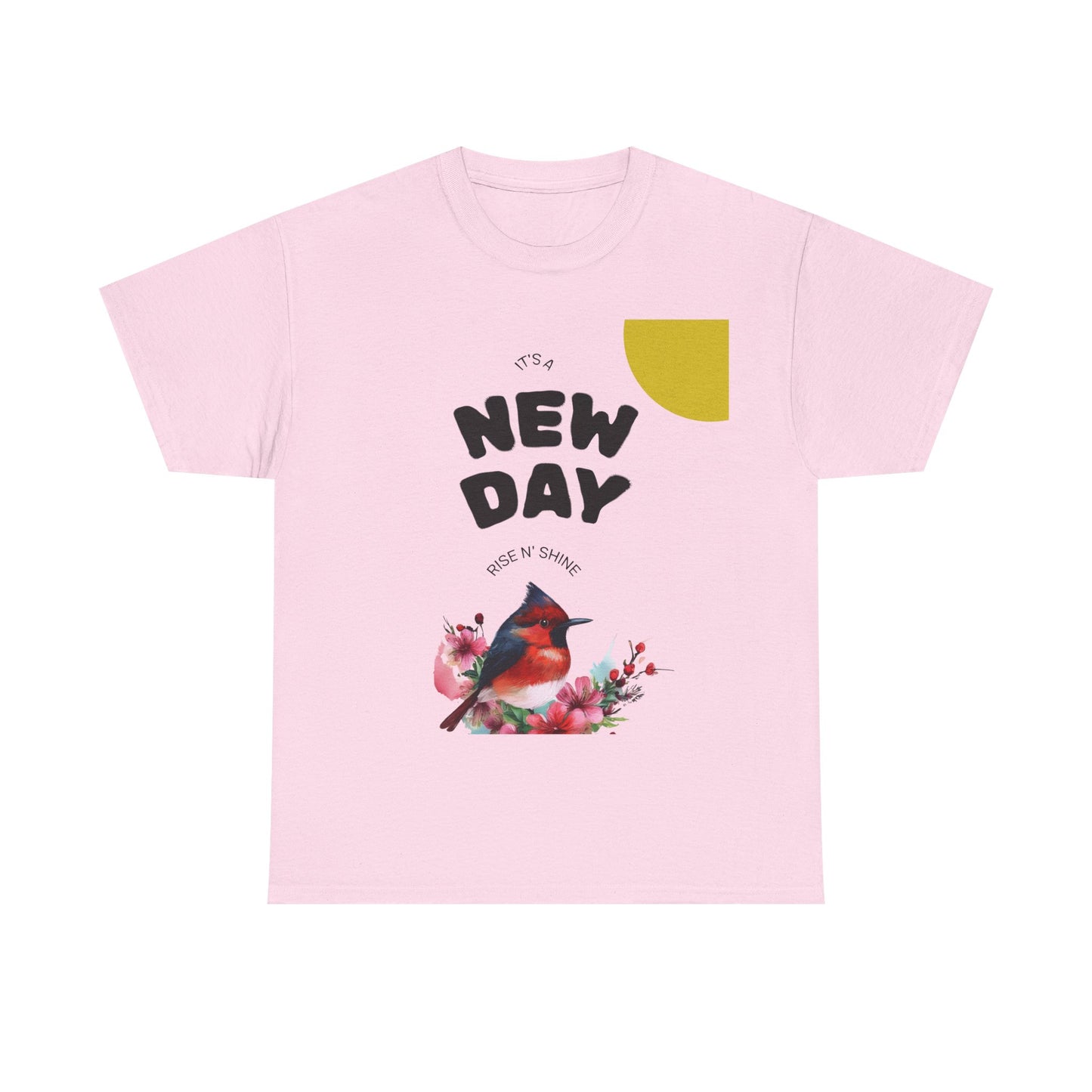 Floral Bird Unisex Tee, Nature Lover Gift, Casual Wear, Spring Fashion, Unique Graphic Tee, Cute Animal Top