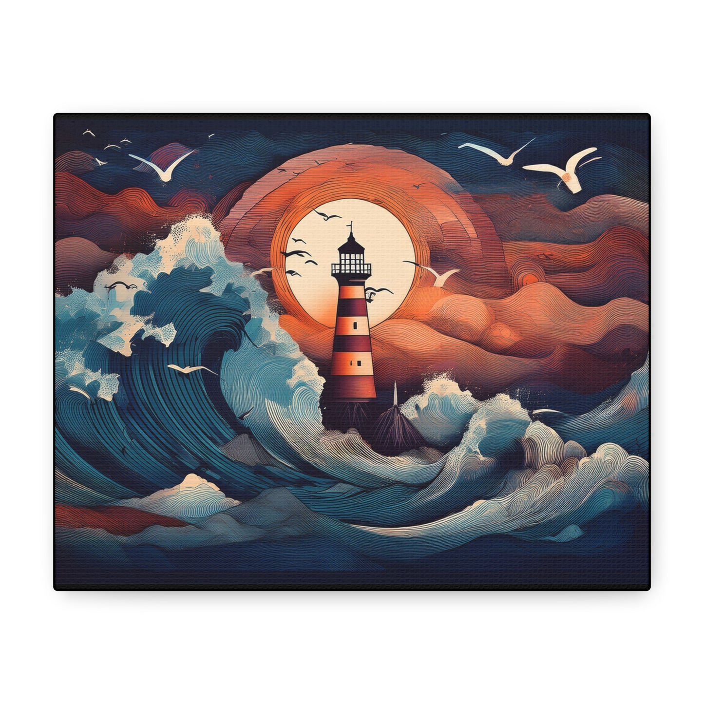 Canvas Print - Lighthouse colorful