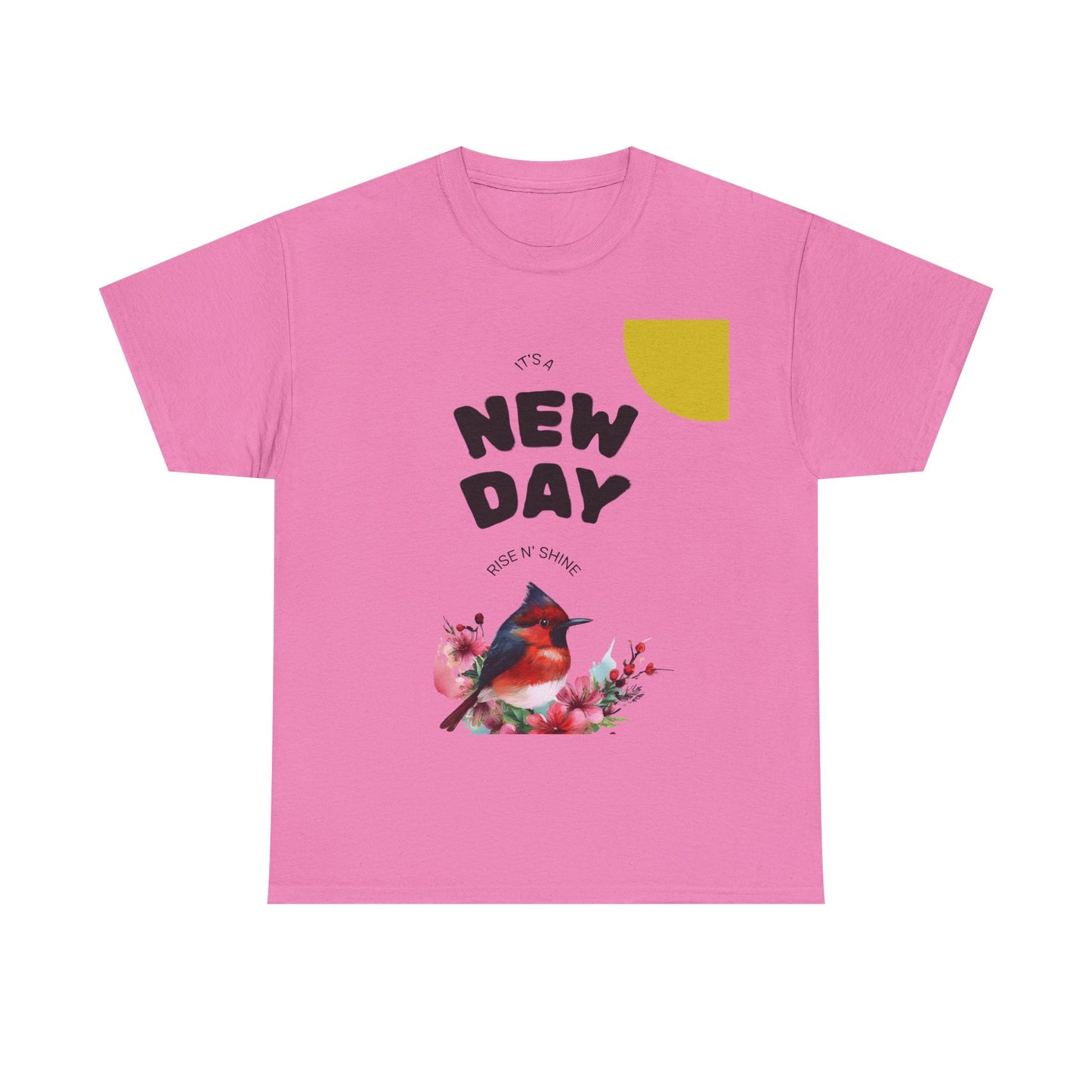 Floral Bird Unisex Tee, Nature Lover Gift, Casual Wear, Spring Fashion, Unique Graphic Tee, Cute Animal Top
