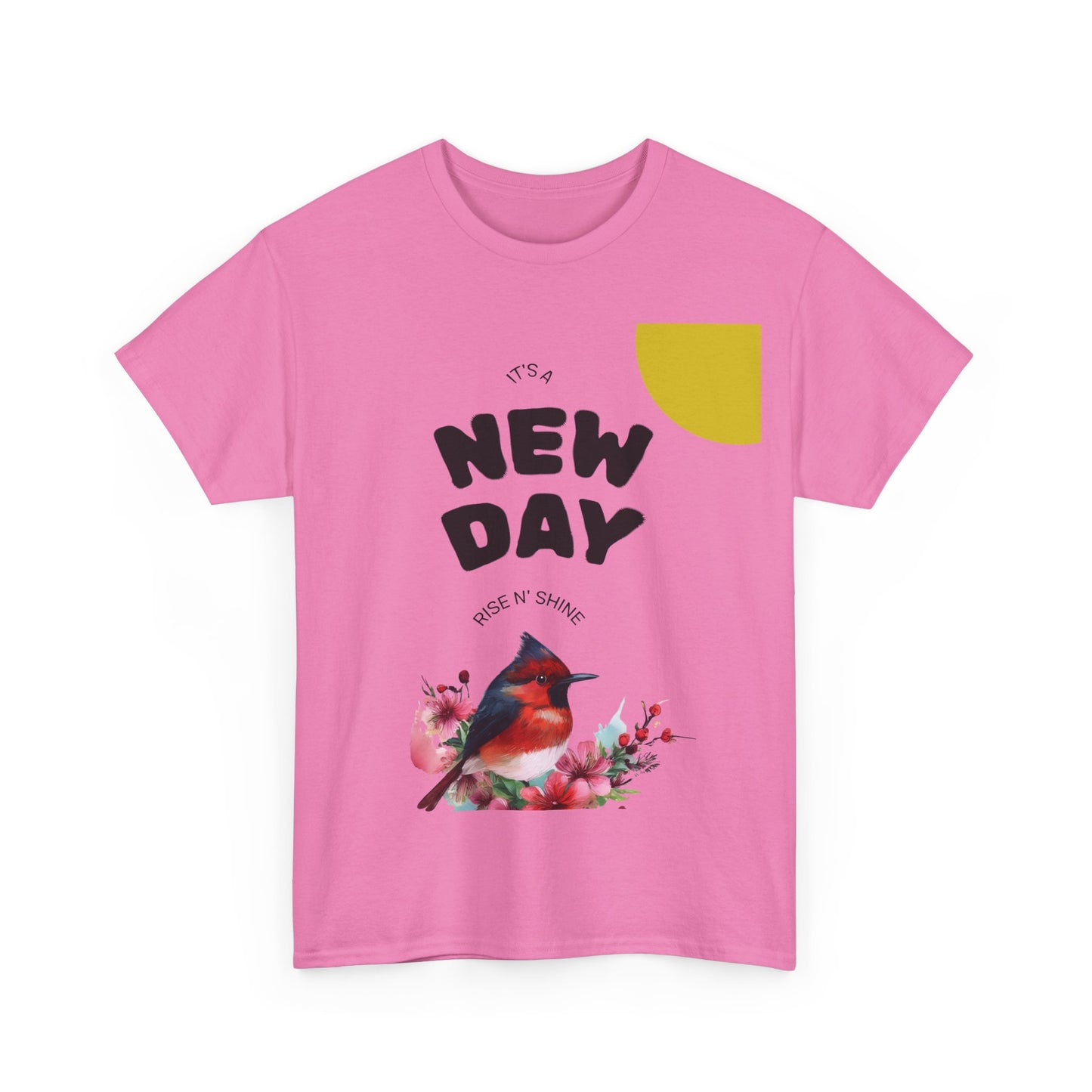 Floral Bird Unisex Tee, Nature Lover Gift, Casual Wear, Spring Fashion, Unique Graphic Tee, Cute Animal Top